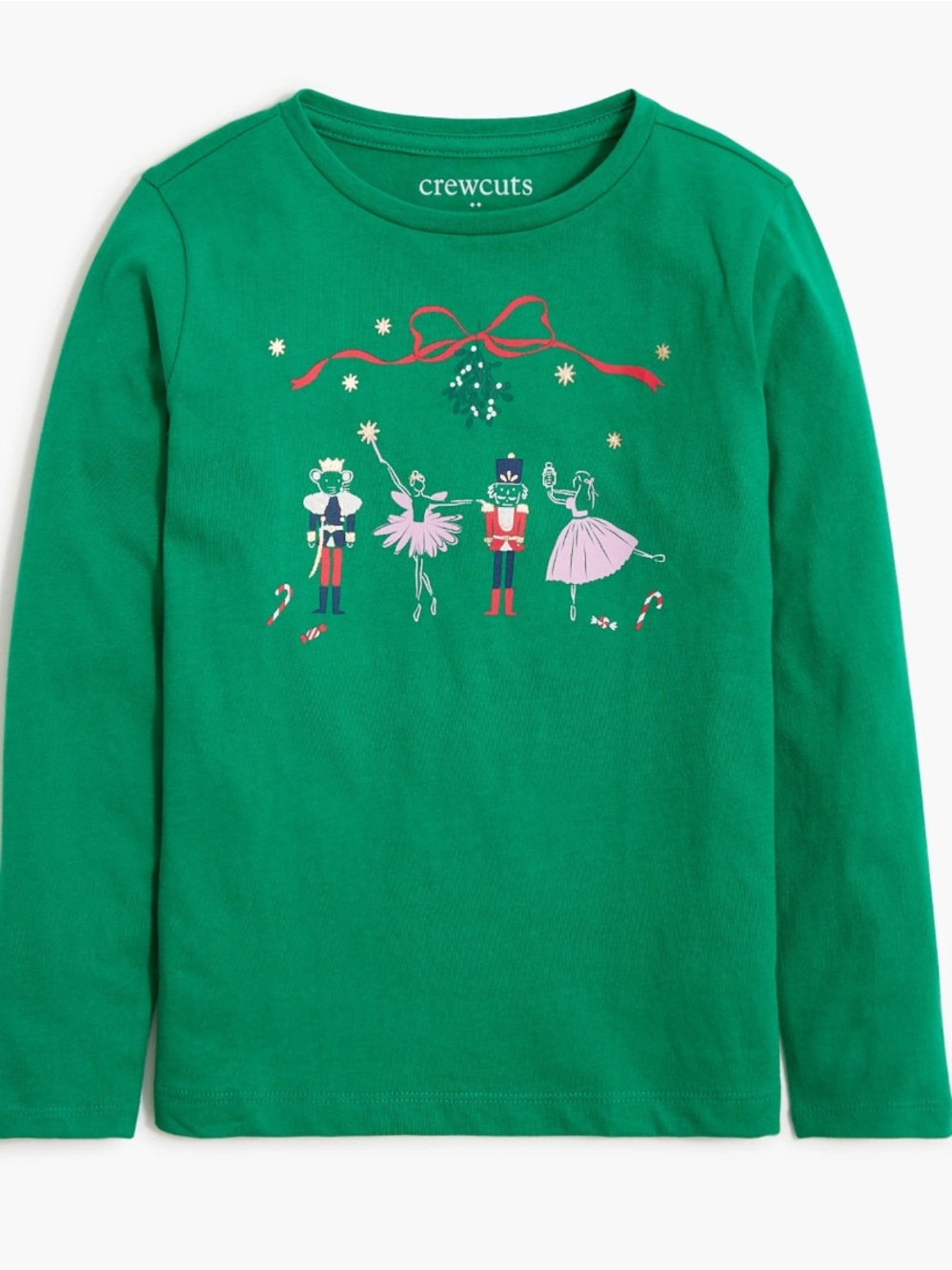 Jcrew Girls' long-sleeve nutcracker ballet graphic tee xs 4/5